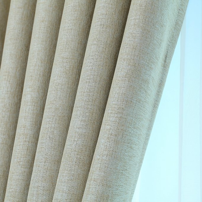 China supplier wholesale faux linens ready made blackout curtain drapes for the living room bedroom