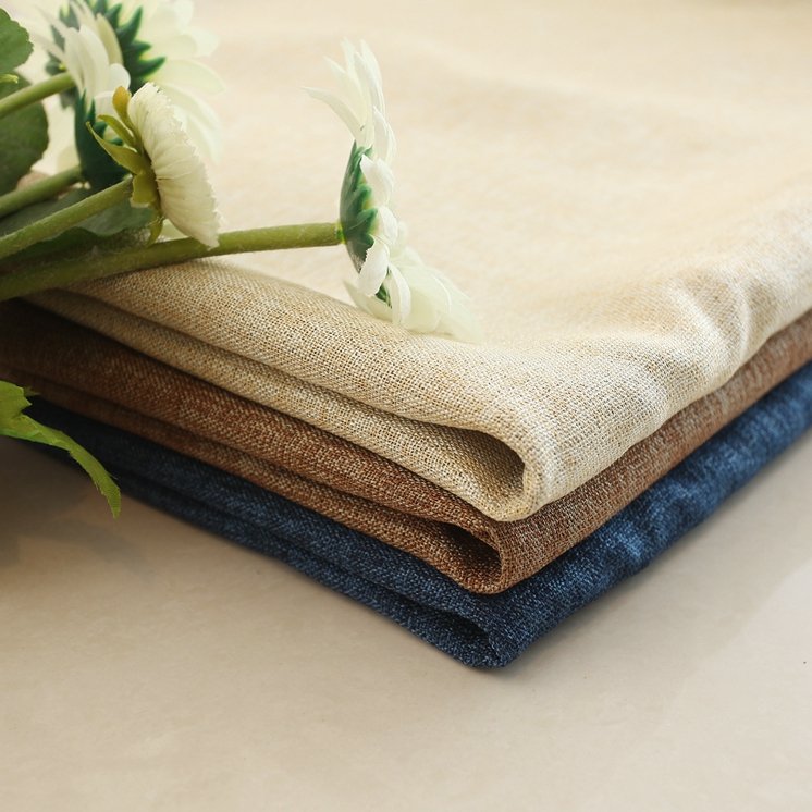 China supplier wholesale faux linens ready made blackout curtain drapes for the living room bedroom