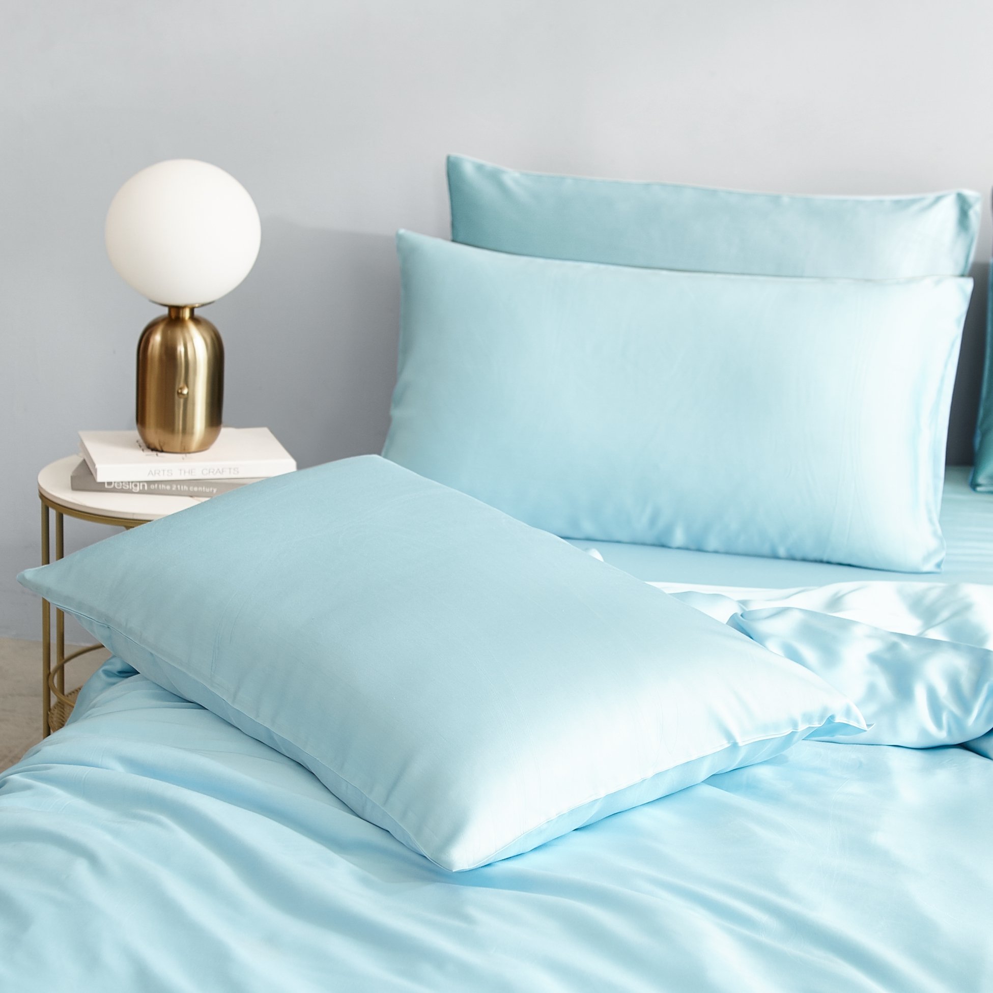Hotel 100% Bamboo Fabric Soft Bedding Fitted Flat Sheet Bedding Set 4 Pc