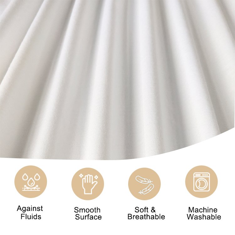 OEKO Factory Wholesale Bamboo Fiber Cool Knitted TPU Membrane Waterproof Breathable Home Textiles Fabric