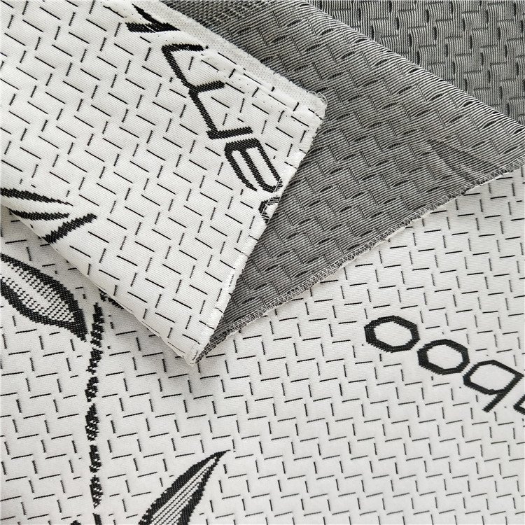 Polyester Waterproof Knitting Mattress Fabric Jacquard Anti Odor Bamboo Knitted Bamboo Fiber Mattress Fabric