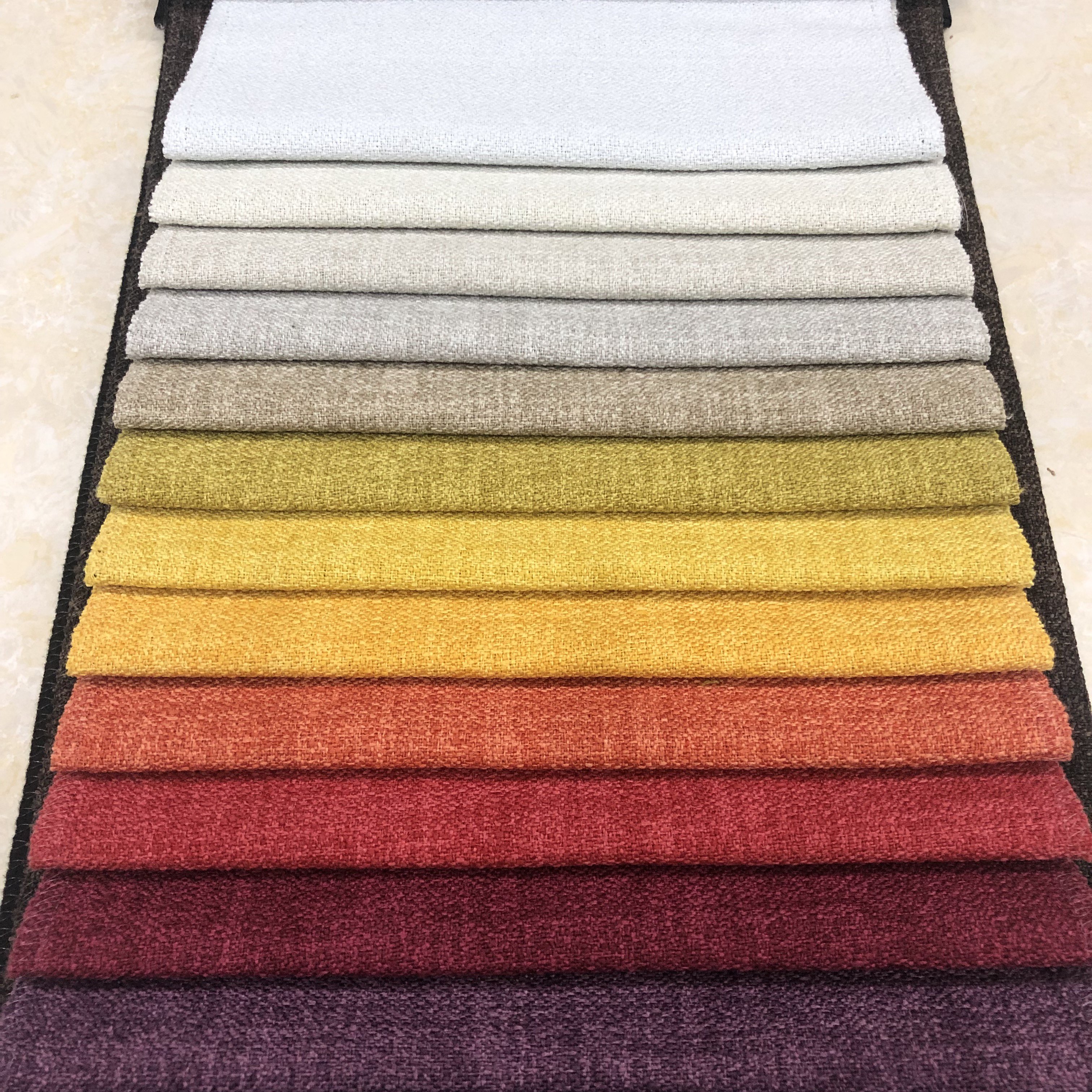100% polyester linen fabric for sofa