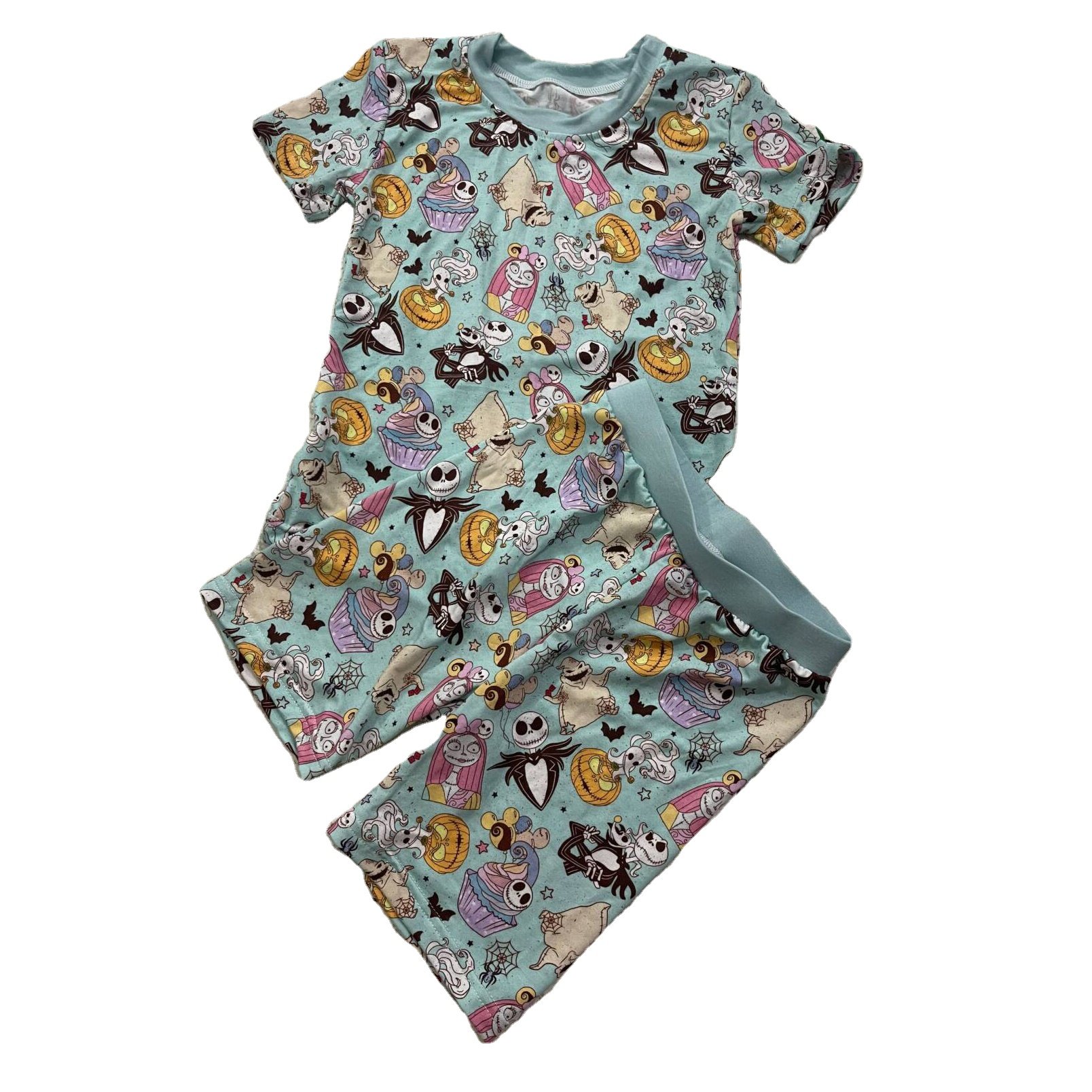Ready To Ship No Moq Summer Viscose Fabric Pajamas Kids Pjs Sets Shorts Bamboo Clothes For Babies