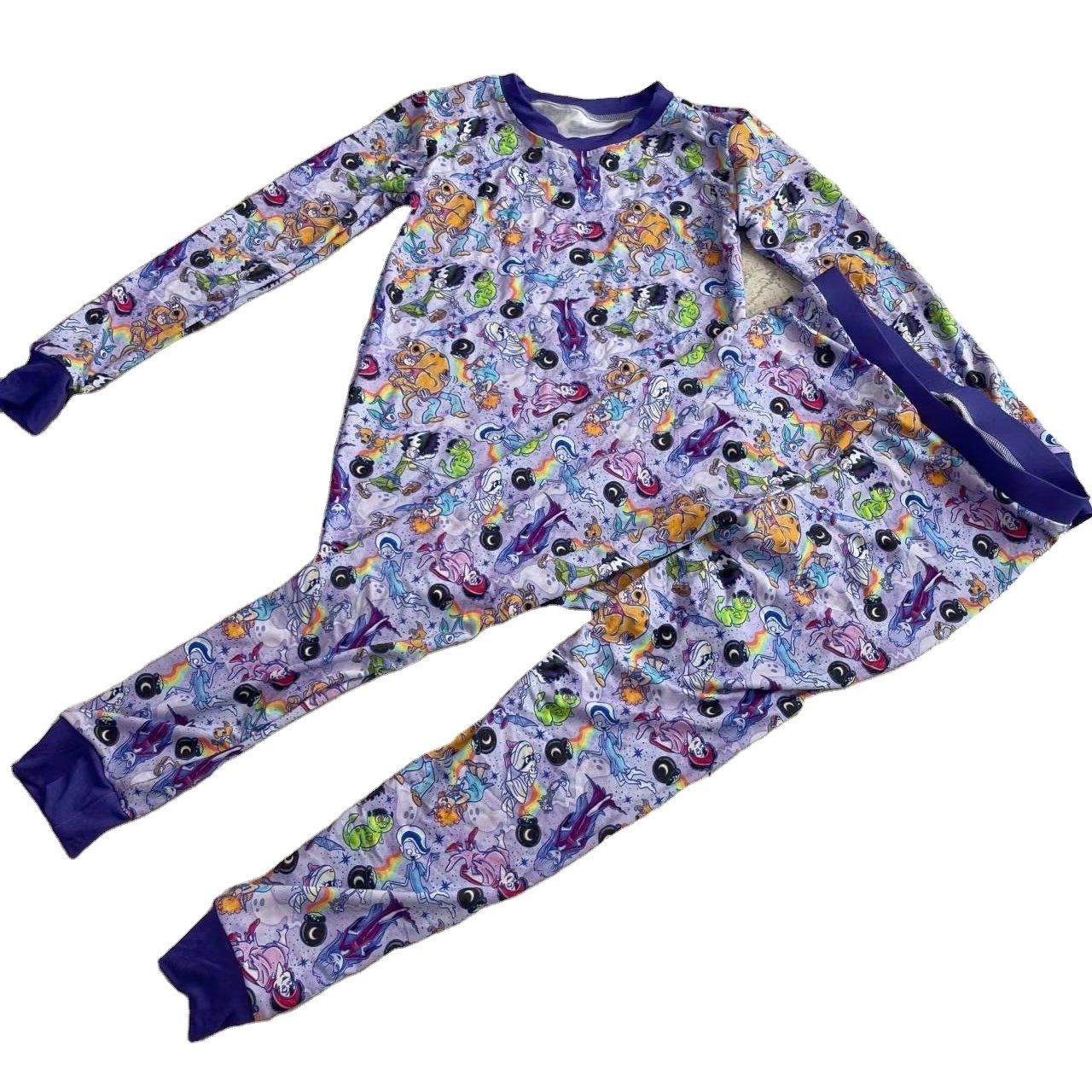 Ready To Ship No Moq Summer Viscose Fabric Pajamas Kids Pjs Sets Shorts Bamboo Clothes For Babies