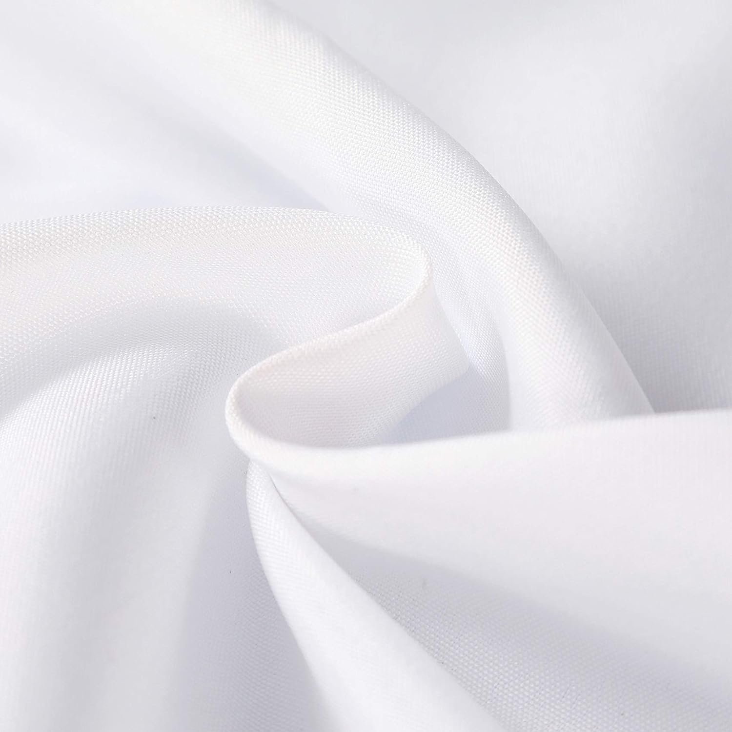 60x102 Inch White Rectangle Table Cloth Wrinkle Resistant Washable 6 Feet Tablecloth for Party and Camping