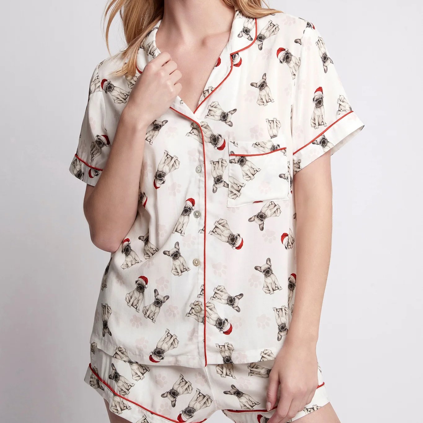 Summer 2 Piece Woman Short Pyjamas Lounge Wear Sets Custom Organic Bamboo Cotton Pajamas Loungewear Women Set Oversize