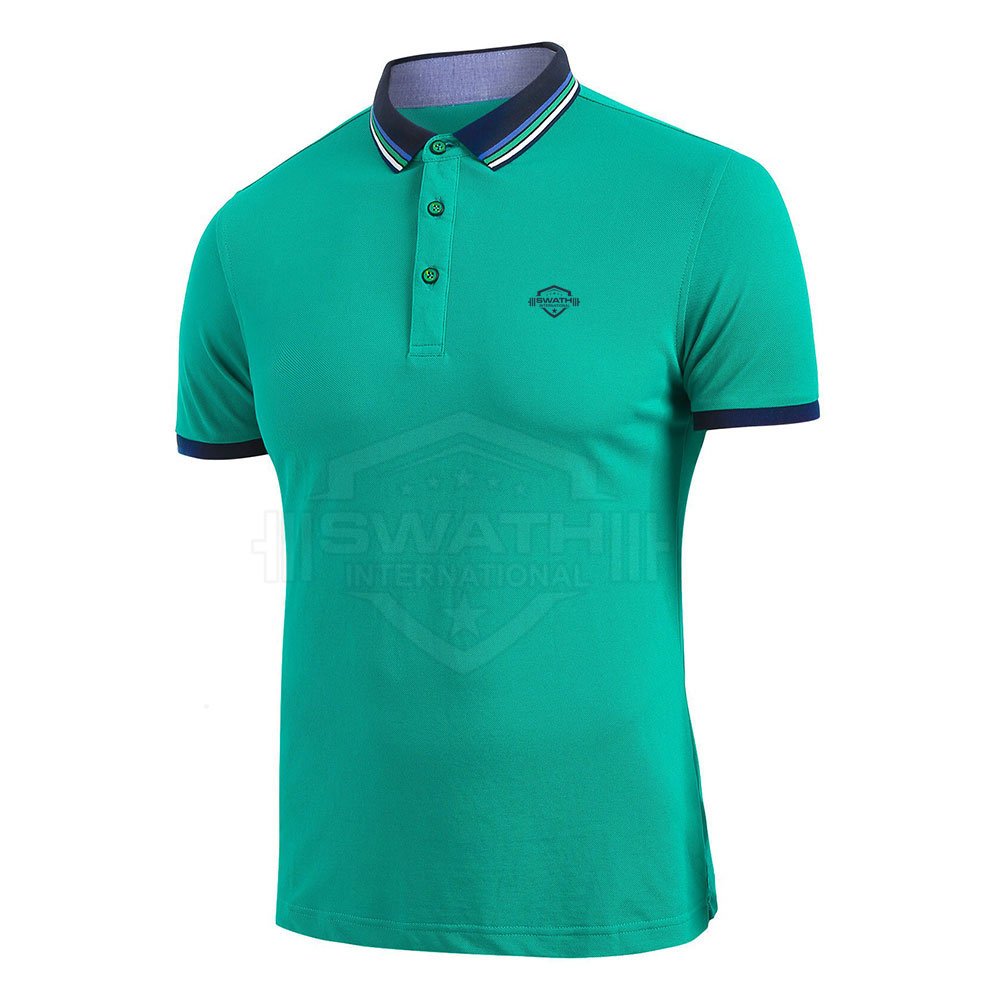 OEM Custom Men's Polo Shirt Quick Dry Short Sleeve with Printed Pattern and Logos Light Knitted Fabric 2024 Whole Sale