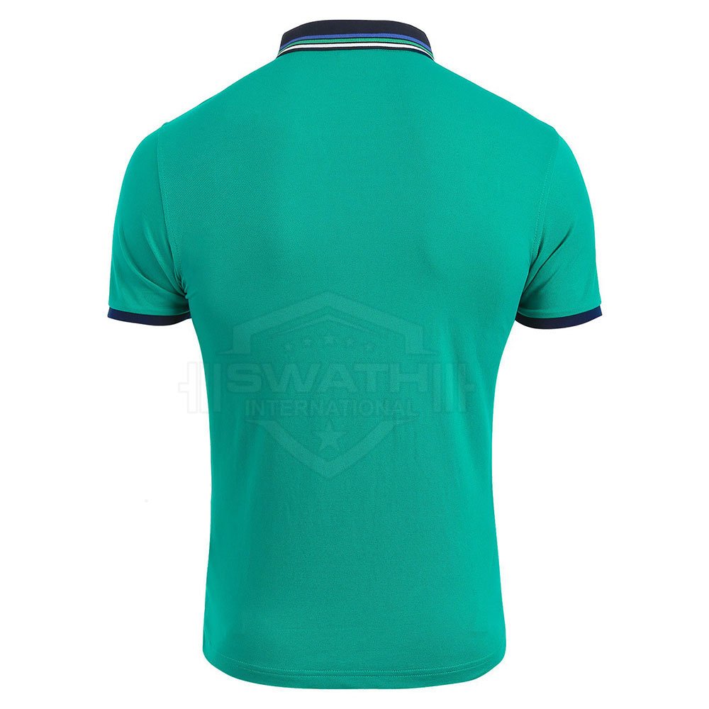 OEM Custom Men's Polo Shirt Quick Dry Short Sleeve with Printed Pattern and Logos Light Knitted Fabric 2024 Whole Sale