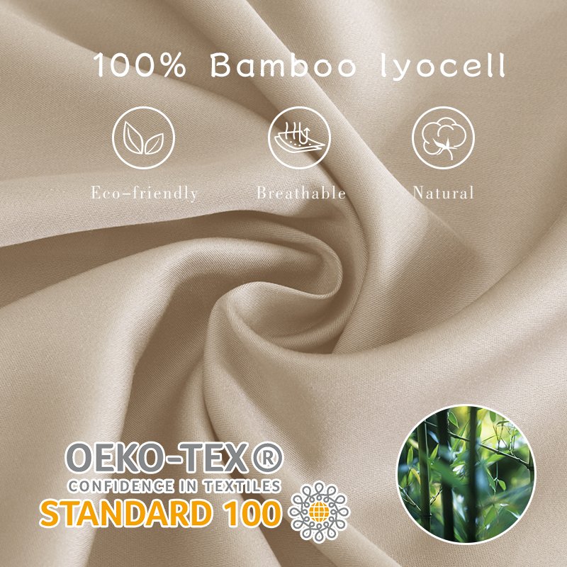 High Quality Organic bamboo bedding sheets set Luxury Home Textiles 4 Pieces bed sheet 100% Bamboo Lyocell Sheets set