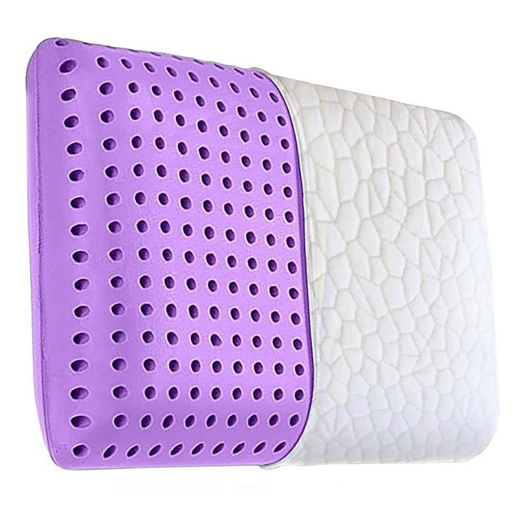 Breathable memory foam massage pillows queen size king size cooling lavender foam pillows
