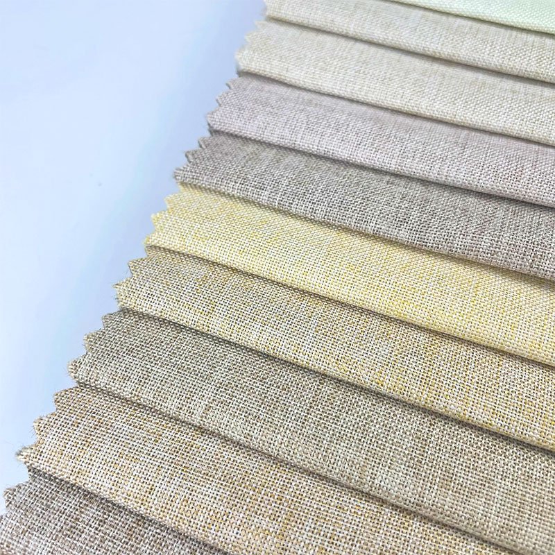 Cheap price bulk custom print linen fabric roll polyester fabric 100 polyester wholesale