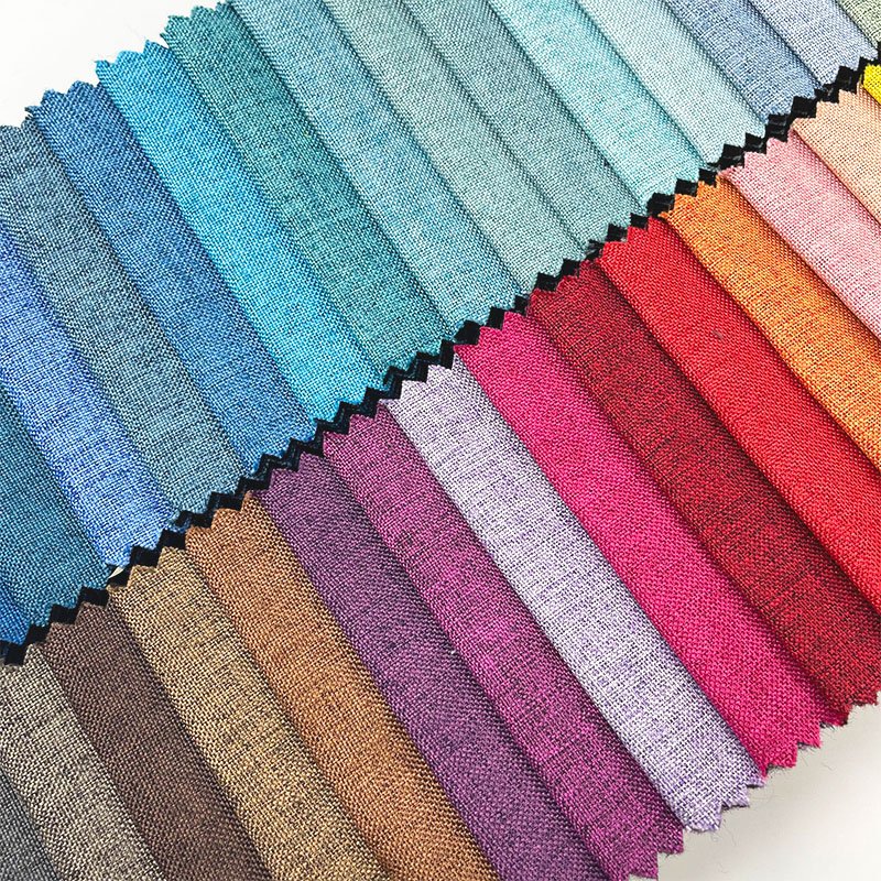Cheap price bulk custom print linen fabric roll polyester fabric 100 polyester wholesale