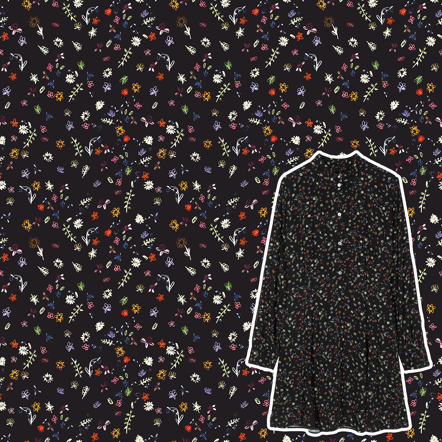 Trending Factory Direct Wholesale Digital Print 100% Polyester Fabric Customized Print Textiles for Dress Flower Pattern