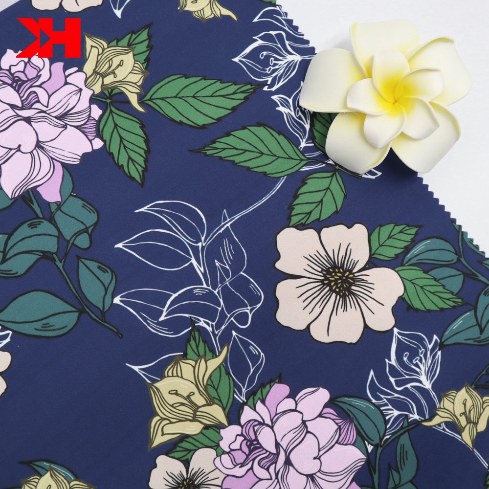 Kahn woven smooth fabric custom printed fabric satin