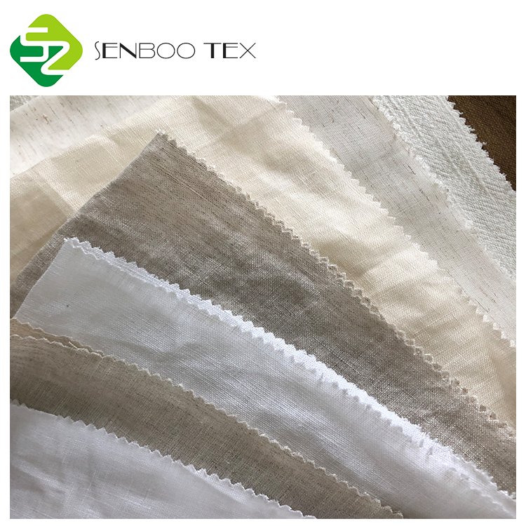 OEKO-TEX 100 Certified 100% Pure Linen Fabric Various Colors Soft Stock Flax Organic Linen for Dresses Home Use Fast Delivery