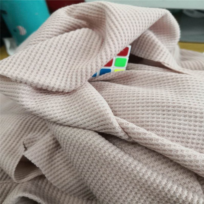 Gots certified bamboo Organic cotton waffle jacquard fabric