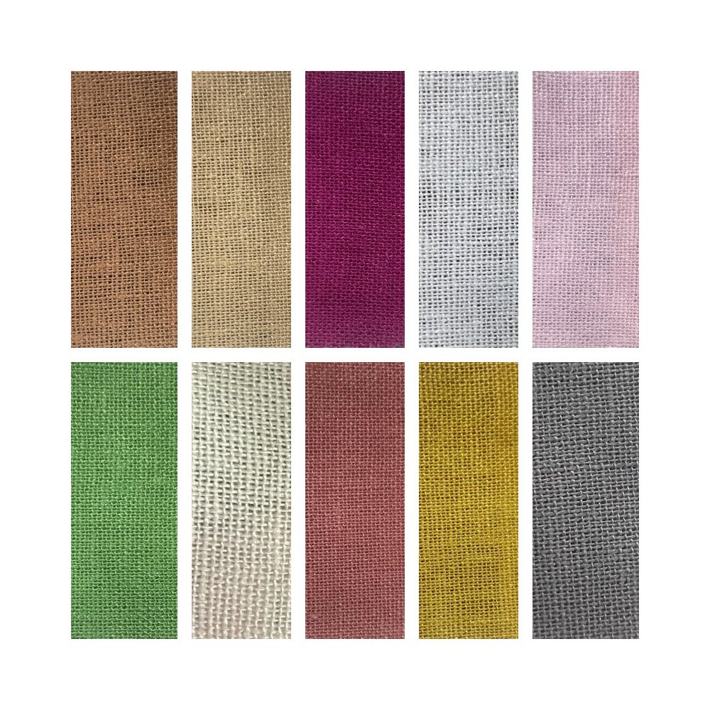 2024 most popular Solid color cotton linen cloth High quality clothing Skin-friendly and comfortable with good price