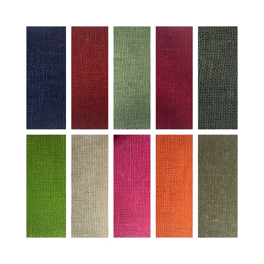 2024 most popular Solid color cotton linen cloth High quality clothing Skin-friendly and comfortable with good price