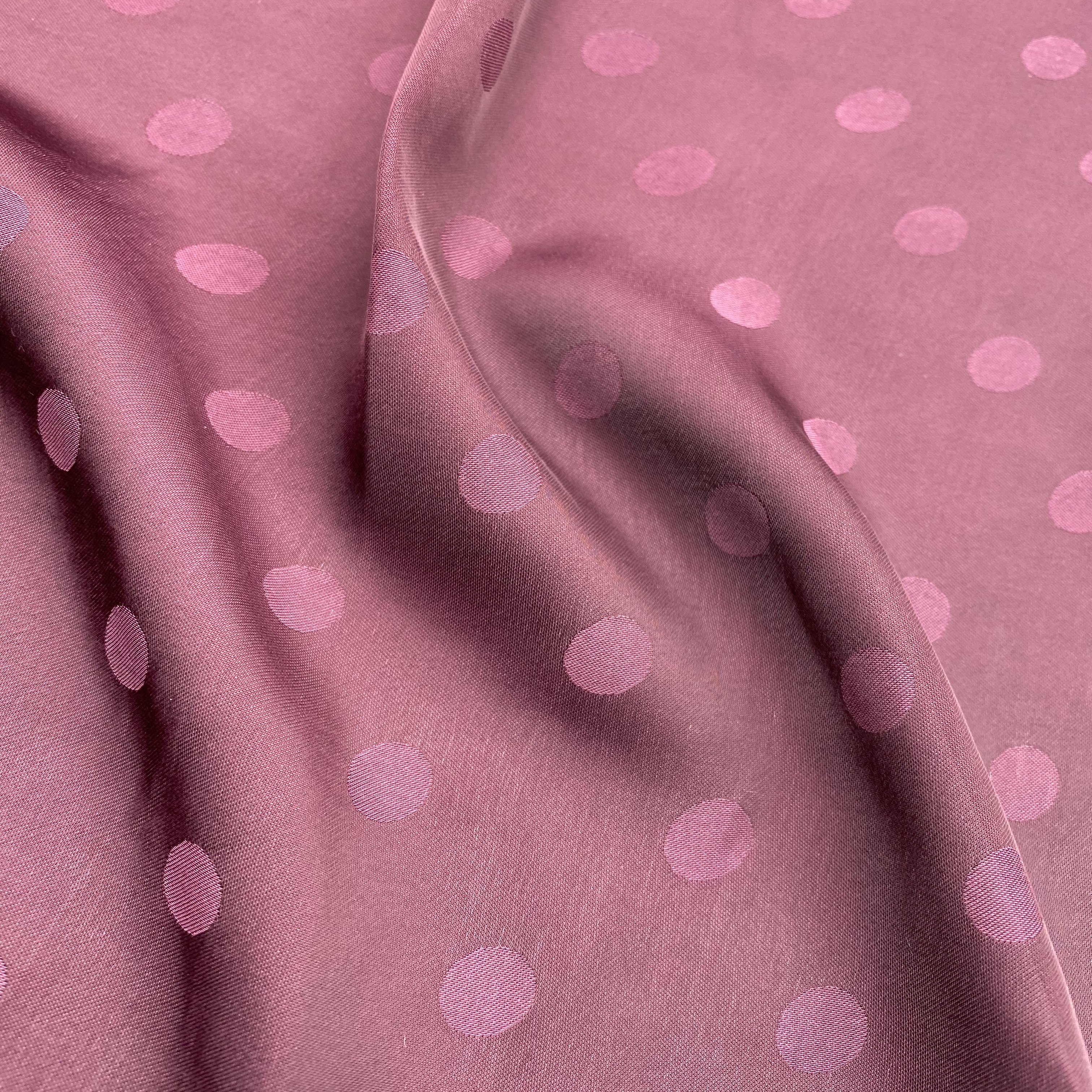 Soft hand feel smooth touching night wear textile blouse dress shirt pajamas satin polka dot jacquard clothing fabric
