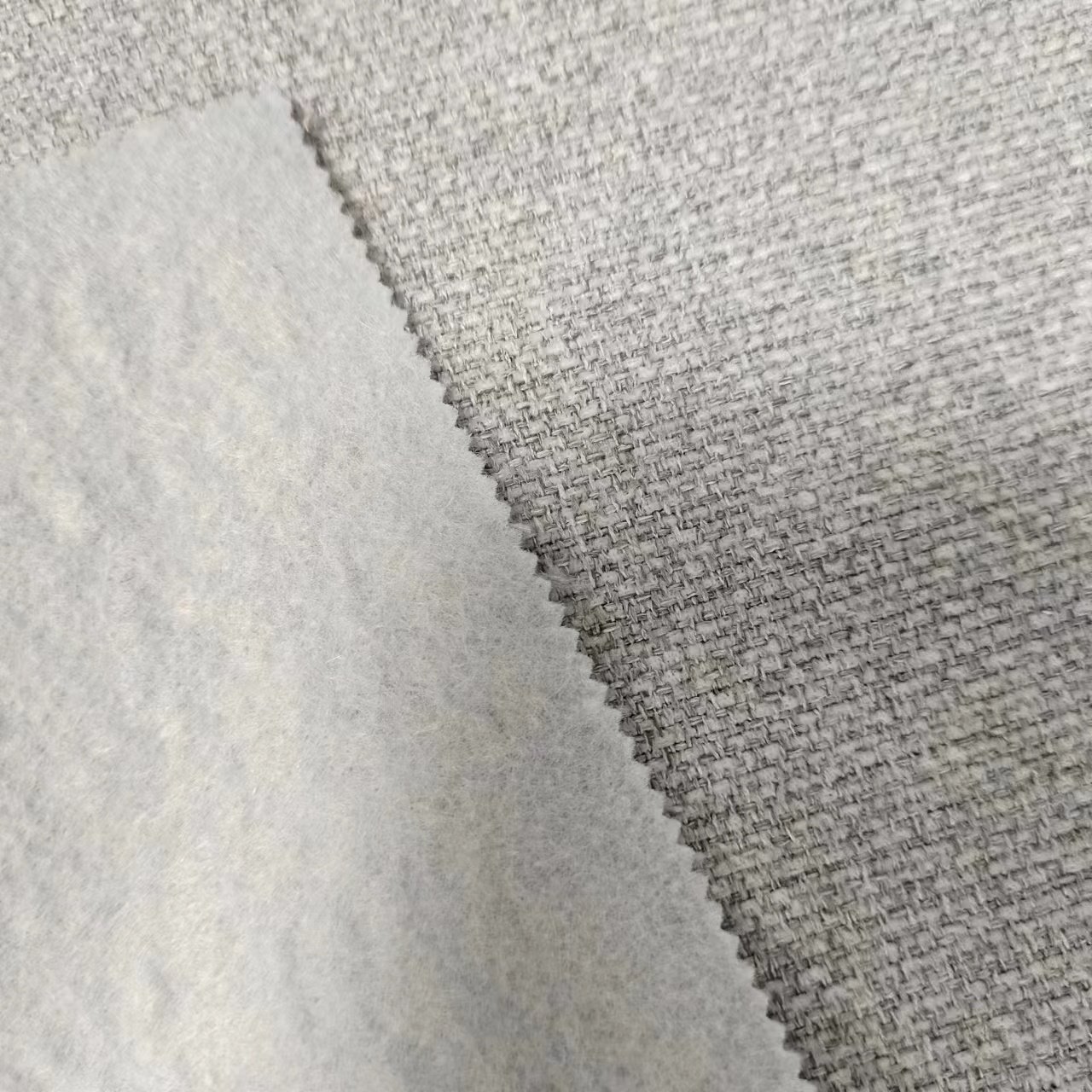 Factory supply super soft sofa fabric high quality textured Linen Look for window and sofa use
