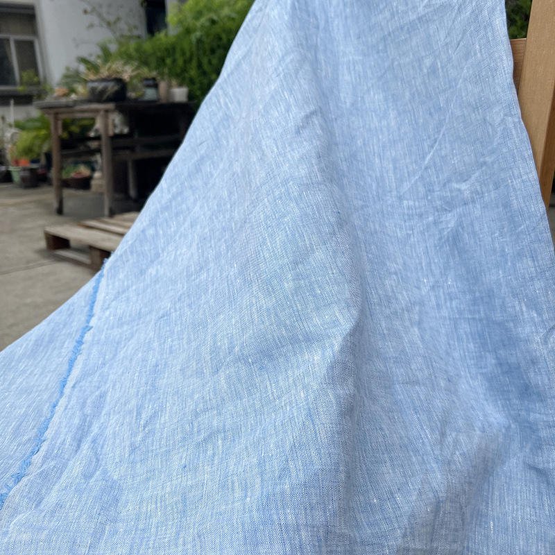 High Quality Plain Dyed Linen Clothes Material Fabric 100% Linen Fabric For Bedding