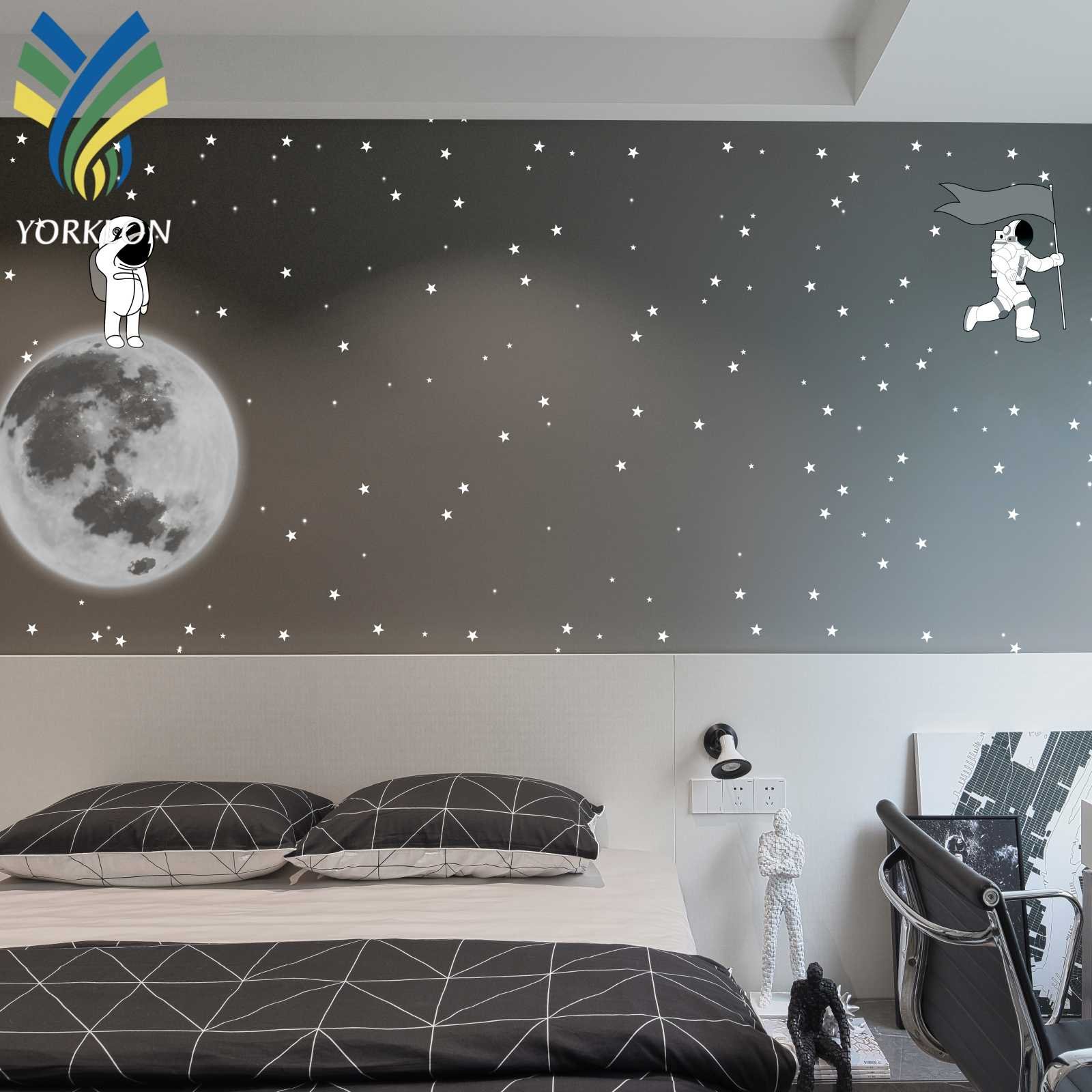 Customised Kids Children Room Decoration Home Decor Wall Paper Interior 3D Outer Space New Mural Wallpaper Wallcovering