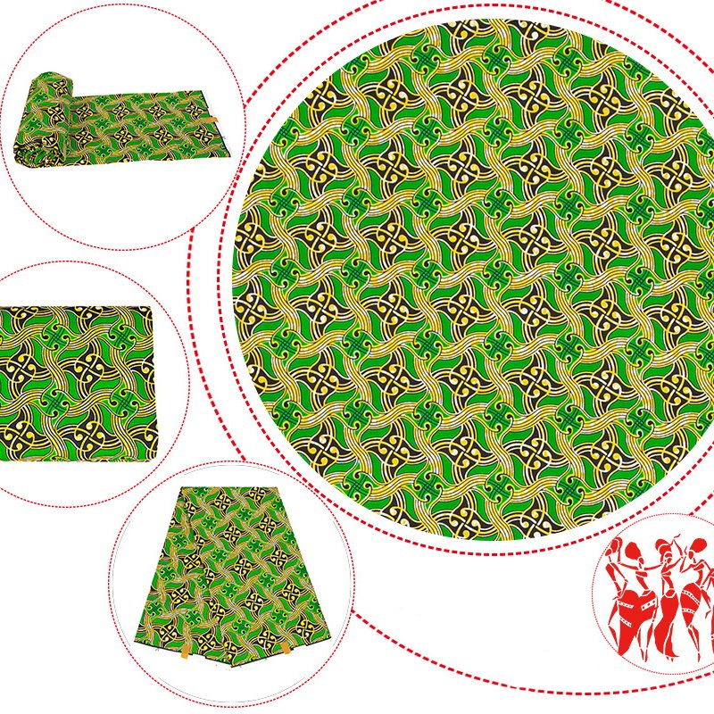 Factory Cheap African Wax dyed Print Ankara and Kitenge Style Skirts Fabric Various 100% Polyester fabric