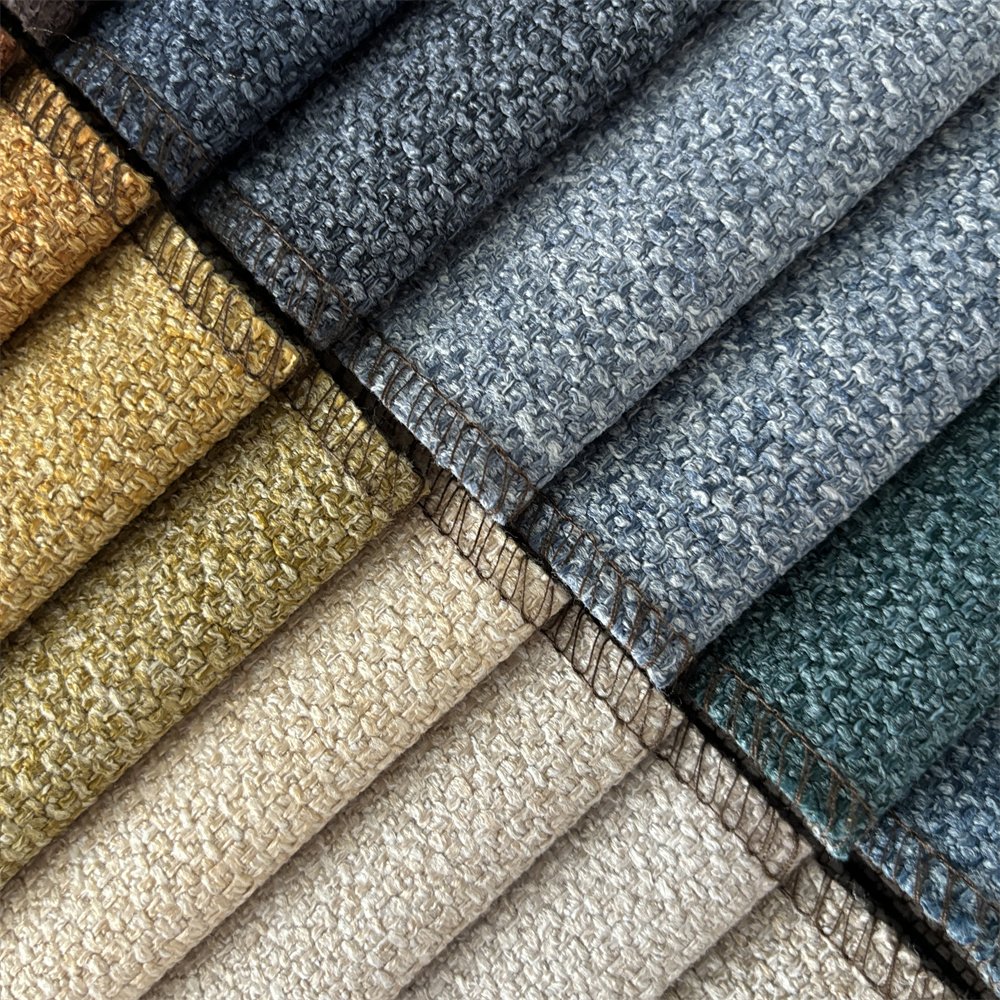 450GSM recycle 100% polyester Linen fabric for furniture sofa cushion pillow Vega 0176
