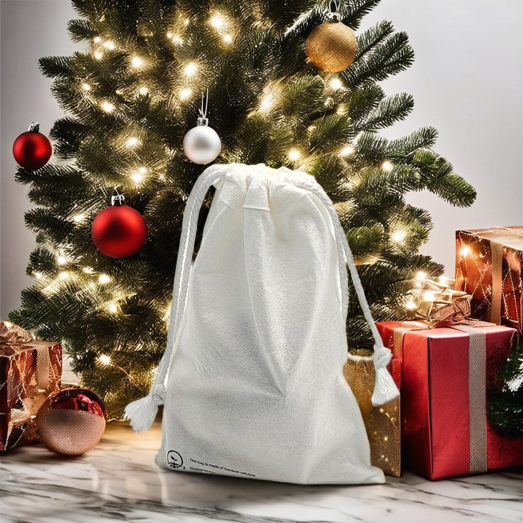 Manufacturer Drawstring Bag Bamboo Fiber Non Woven Biodegradable Drawstring Bag For Jewelry Packaging Christmas Gift Dust Bags