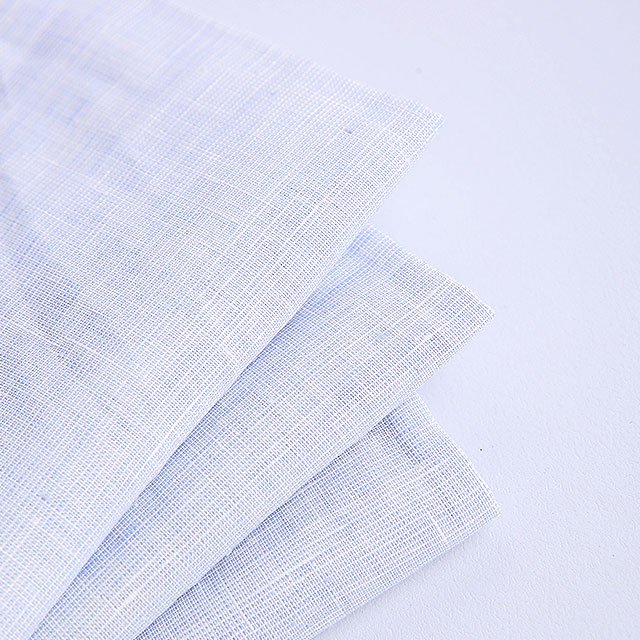 Fashion Washed chambray Shirting yarn dyed fabric 100% Natural Linen Fabric