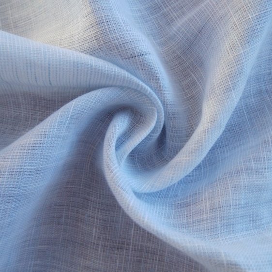 Fashion Washed chambray Shirting yarn dyed fabric 100% Natural Linen Fabric