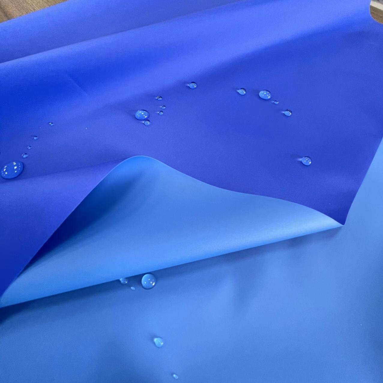 Dorectly factory price good quality PVC coating Taffeta raincoat material fabric