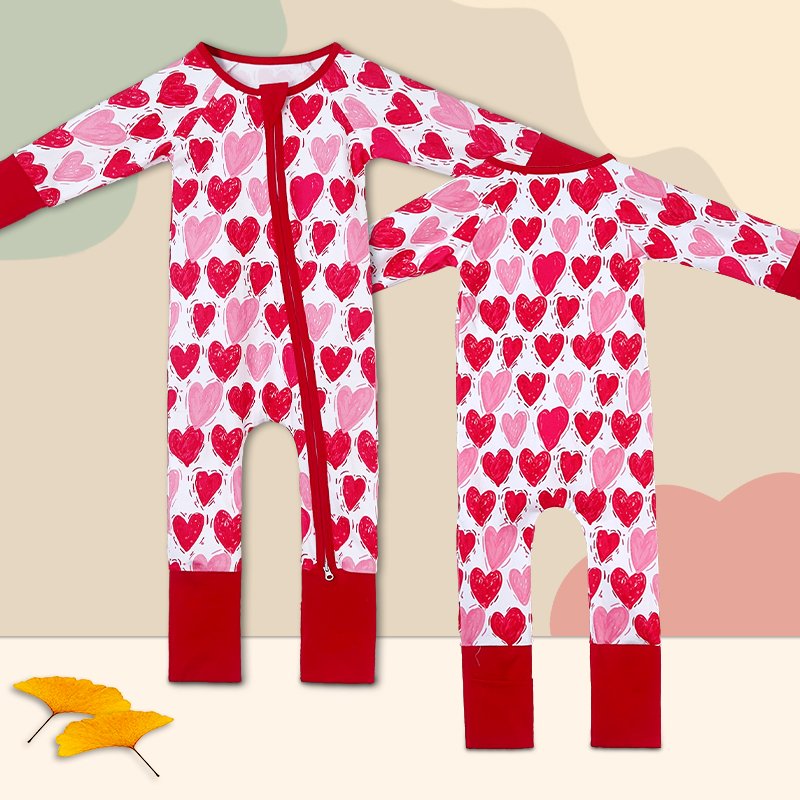 OEM Bamboo Zipper Baby Pajamas ODM Newborn Baby Clothes Clothing Natural Fabric Plain bamboo sleeper Long Sleeves