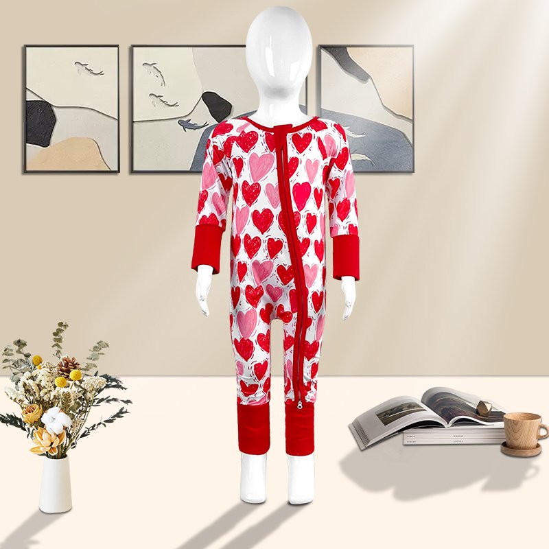 OEM Bamboo Zipper Baby Pajamas ODM Newborn Baby Clothes Clothing Natural Fabric Plain bamboo sleeper Long Sleeves