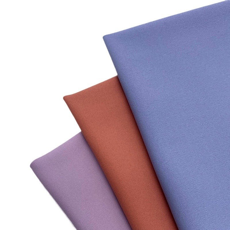 Four Way Stretch Spandex Fabrics Double Brush 75% Nylon Sports Custom Fabric Supplier For Yoga Clothing Manufacturing