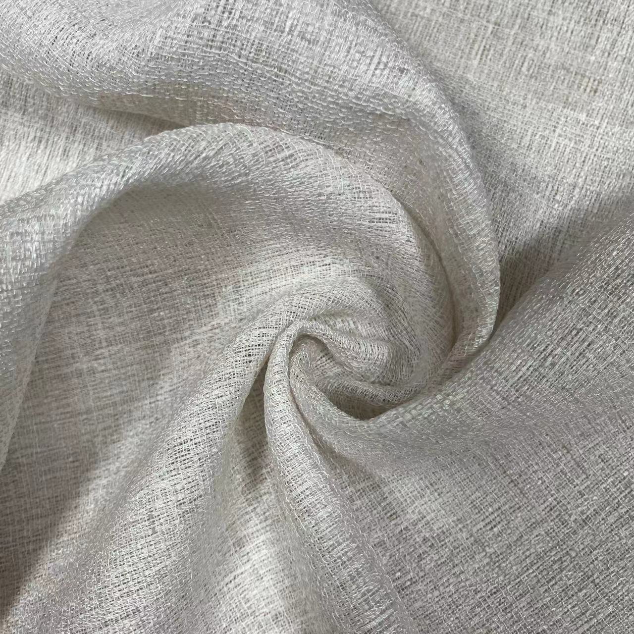 Two Color Effect Linen Look Curtain Sheers Hotel Living Room FR Available