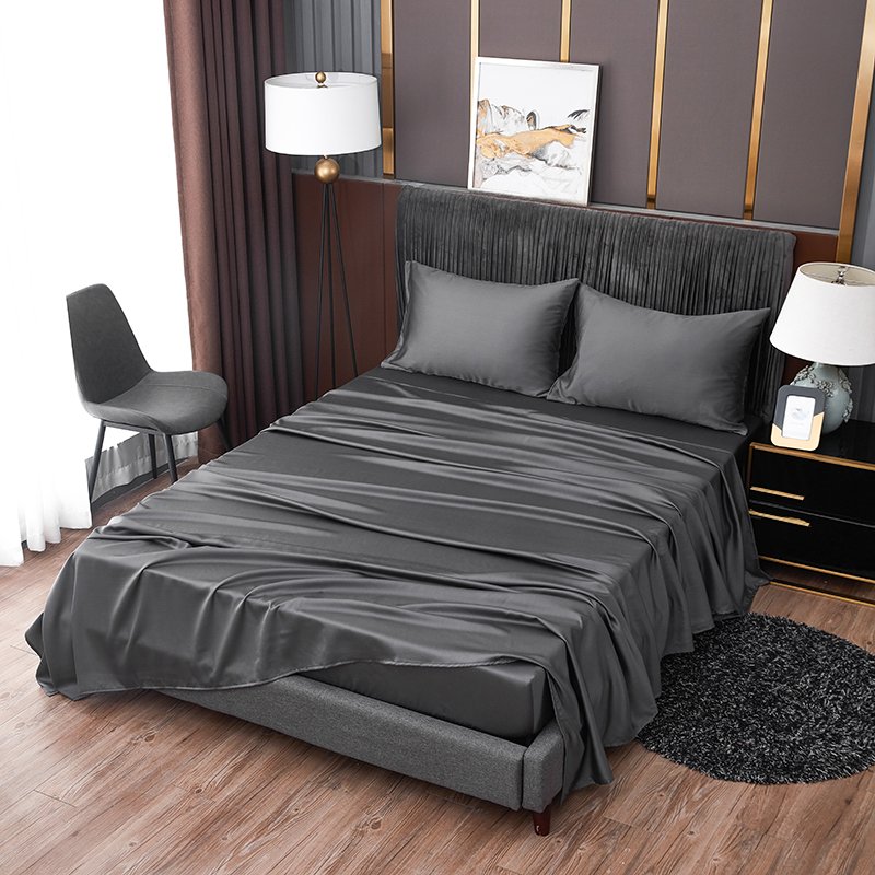 Luxury 4 Pieces 100% Bamboo Fiber Duvet Cover Set Bedding Set