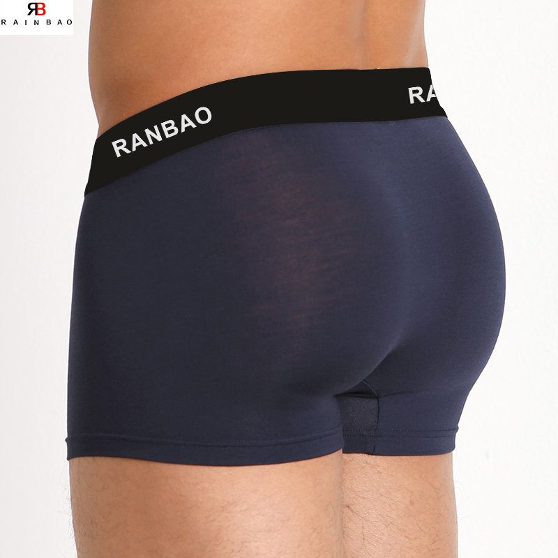 Hot Sale New Style Men'S Underwear Bamboo Fiber Elastic Comfortable Breathable Low-Waist Bamboo Fabric Underwear