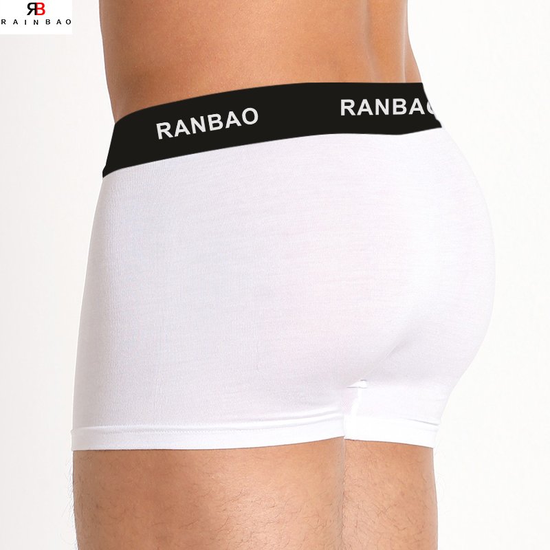 Hot Sale New Style Men'S Underwear Bamboo Fiber Elastic Comfortable Breathable Low-Waist Bamboo Fabric Underwear