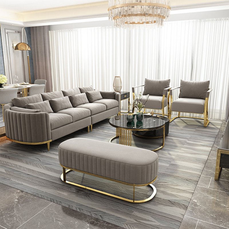 Nordic Luxury Living Room Sofa 2 Seater Upholstered Modular Green Velvet Chesterfield Sofas Sectional Couch Furniture Set