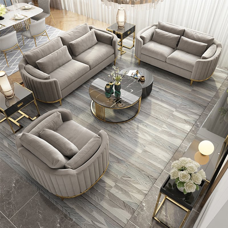 Nordic Luxury Living Room Sofa 2 Seater Upholstered Modular Green Velvet Chesterfield Sofas Sectional Couch Furniture Set