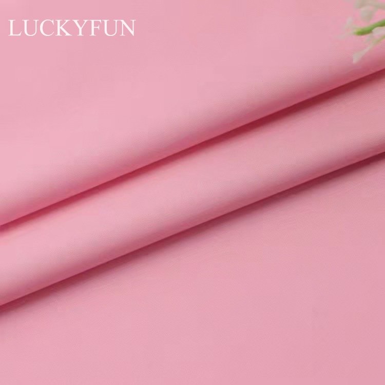 Spring/summer Women Pajamas and Elastic Shirt 100% Polyester Satin Fabric Woven Plaid Lightweight Plain Dyed