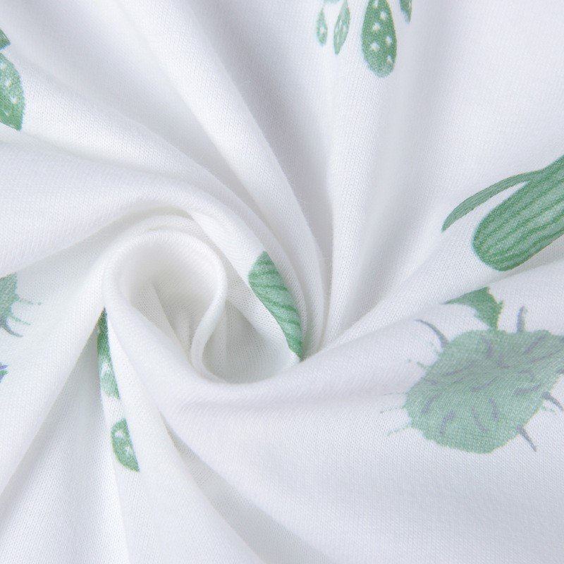 Organic Bamboo Spandex Fabric Soft Touch jersey Customizable Printed Material for Baby Clothes Suits