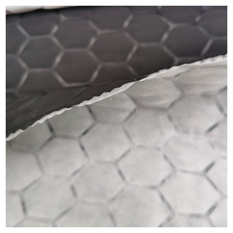 quilting fabric waterproof 100% polyester pongee football embossing quilted fabric for winter jacket