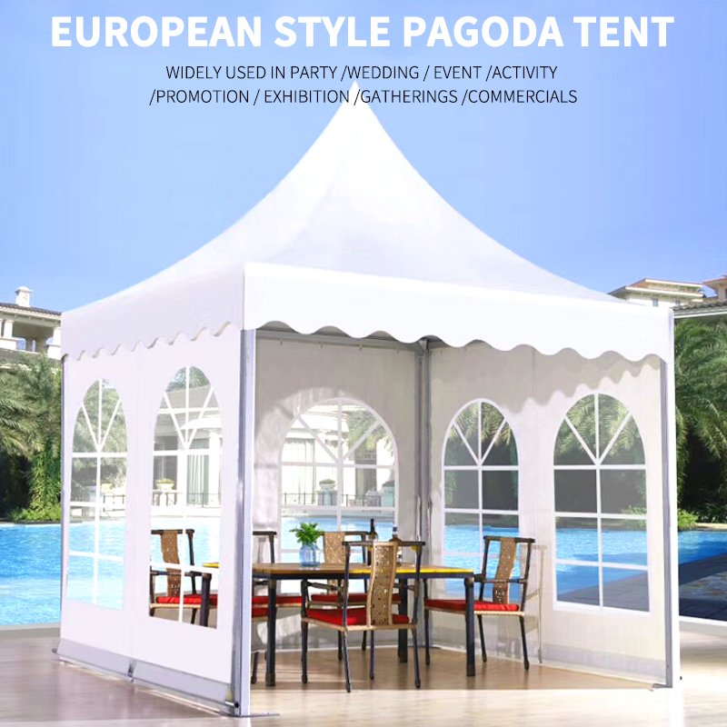 FEAMONT 3X3 4X4 5X5 6X6 Outdoor Canvas Hexagon gazebo wedding tent
