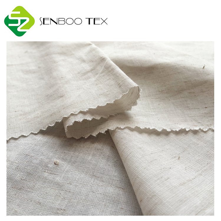 160gsm 55% Linen 45% Viscose Blended Fabric Eco-Friendly Plain Woven & Dyed Softness and Nice Drape for Clothes and Upholstery