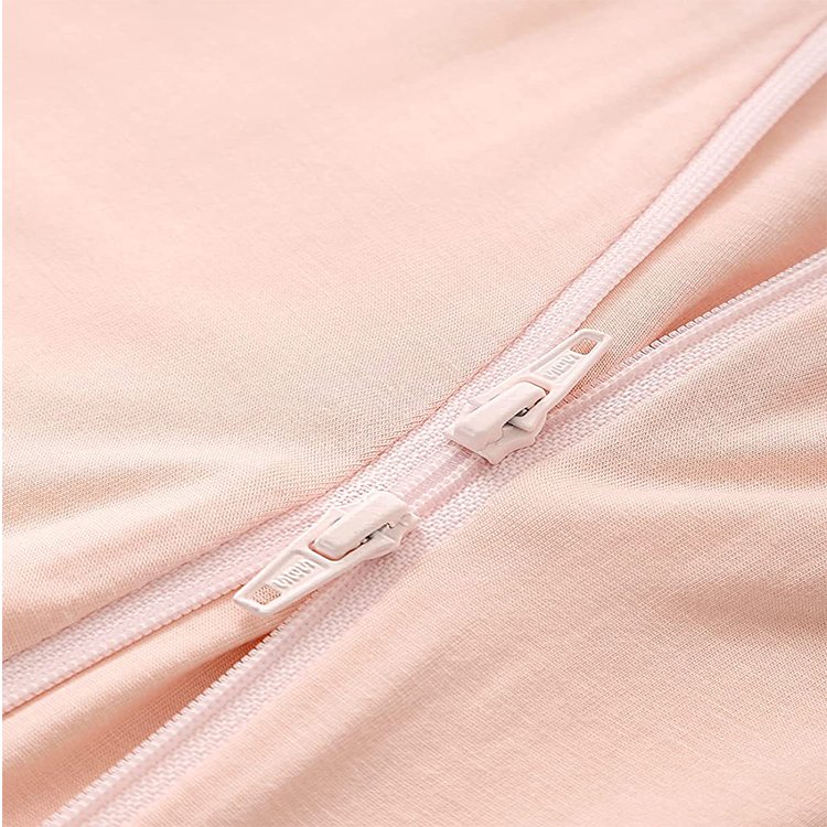 Custom Bamboo Newborn Kids Sleep Sack Natural Fabric Plain Solid 1.0 Tog 100% Bamboo Spandex Knitted Sleeping Bag Sleep bag Sack