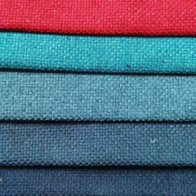 Home Textile Linen Like Sofa Fabric Linen 100 Polyester Linen Look