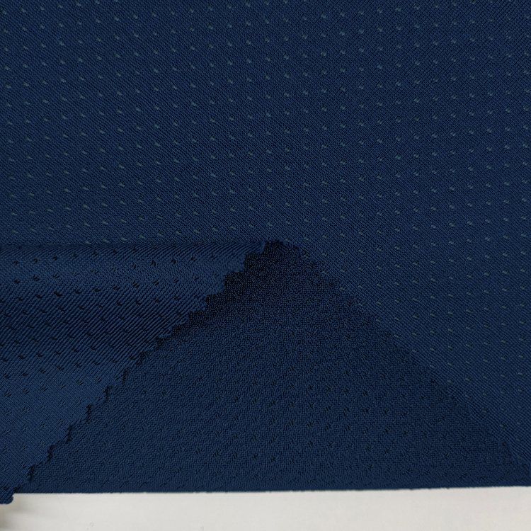 Certificated 100 Recycled Polyester Spandex Knitting Mesh Fabric For Sportswear