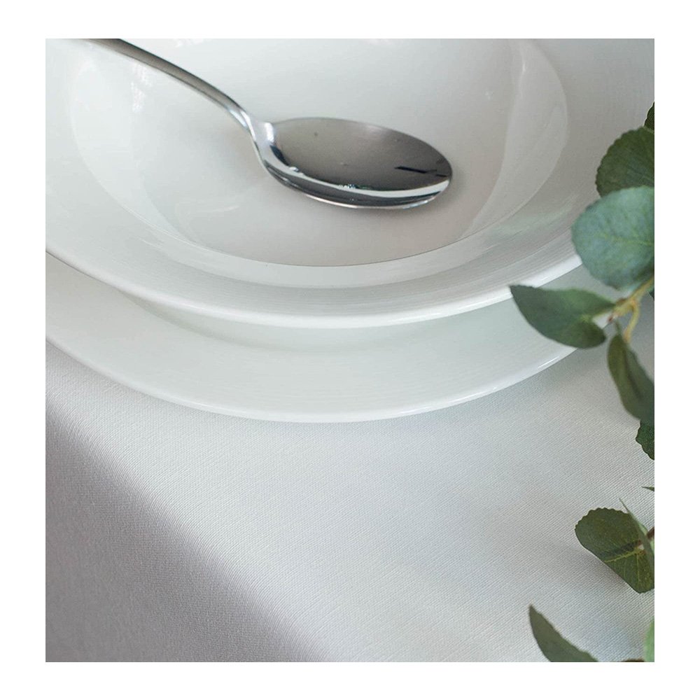 100% Cotton Tablecloth Dining Party Kitchen Easy-Care Washable Protective Heavy Weight Eco-Friendly High Quality Sustainable